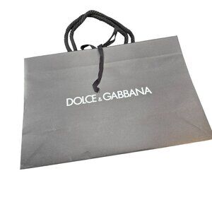 Dolce & Gabbana Black Shopping Bag With Rope Handles Gift Tote Movie Prop VR1818